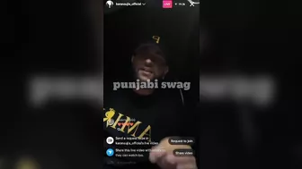 Karan aujla New instagram live today | Karan aujla live reply to sidhu moose wala | Gangsta song |