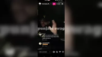 Karan aujla New instagram live today | Karan aujla live reply to sidhu moose wala | Gangsta song |