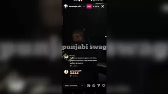 Karan aujla New instagram live today | Karan aujla live reply to sidhu moose wala | Gangsta song |