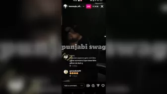 Karan aujla New instagram live today | Karan aujla live reply to sidhu moose wala | Gangsta song |