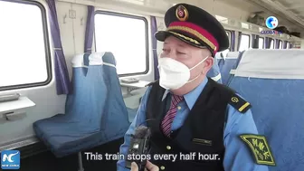 GLOBALink | Slow-speed trains facilitate people's travel in China's Xinjiang