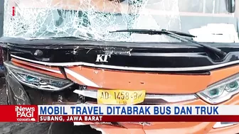 Empat Orang Tewas dalam Kecelakaan Mobil Travel di Jalur Pantura Subang #iNewsPagi 11/05