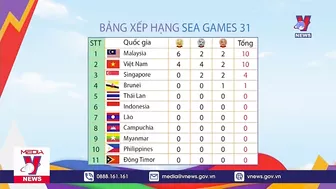 Bảng xếp hạng huy chương SEA GAMES 31 cập nhật mới nhất - VNEWS