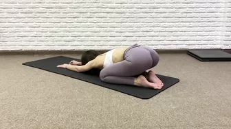 Yoga exercise. Contortion and Gymnastics