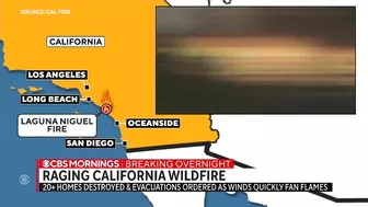 Wildfire near Laguna Beach destroys more than 20 homes