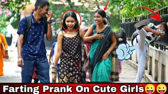 FUNNY WET FART PRANK ON CUTE GIRLS???????? | EPIC REACTION???? | | Prank In India | Mithun Chaudhary