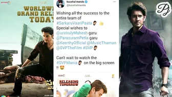 celebrity Tweets to maheshbabu best wishes to sarkaru vaari paata