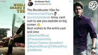 celebrity Tweets to maheshbabu best wishes to sarkaru vaari paata