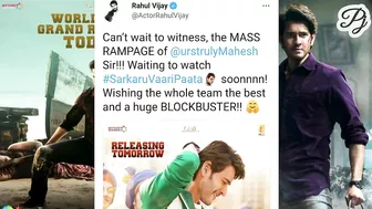 celebrity Tweets to maheshbabu best wishes to sarkaru vaari paata