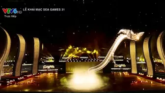 Rồng vàng bay lượn tại sân khấu lễ khai mạc SEA Games 31 | VTV24