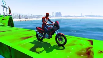 Spiderman and Spider Horse, Parkour Challenge on Spider Balls - Funny Animation