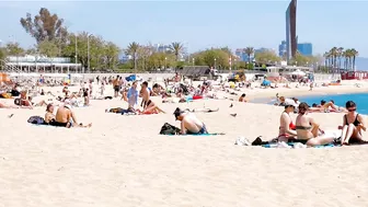 Beach Nova Icaria/ Barcelona beach walk 2022????????????Spain best beaches