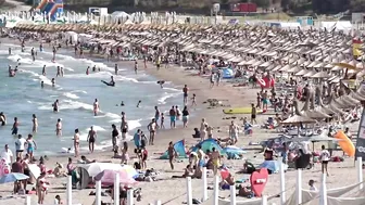 2022 Reyna Sports Beach 4K video splendor in the sun  Romania Constanta Mamaia Beach.