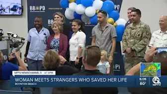 Woman meets strangers who came to her aid in Boynton Beach