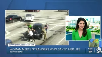 Woman meets strangers who came to her aid in Boynton Beach