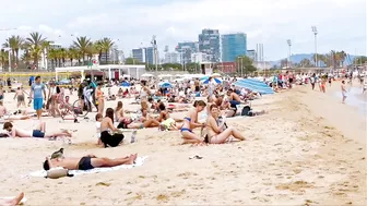 Barcelona beach walk/ beach Bogadell ????????????️Spain best beaches