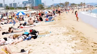 Barcelona beach walk/ beach Bogadell ????????????️Spain best beaches