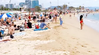 Barcelona beach walk/ beach Bogadell ????????????️Spain best beaches