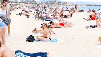 Barcelona beach walk/ beach Bogadell ????????????️Spain best beaches