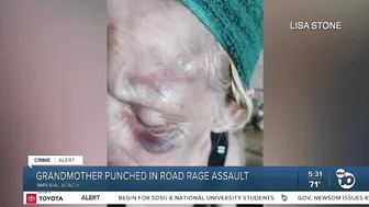 Imperial Beach grandmother punched in road rage attack