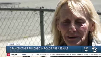 Imperial Beach grandmother punched in road rage attack