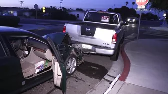 Imperial Beach: Car vs Parked Truck 05132022