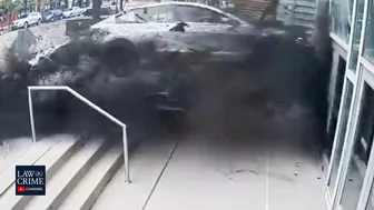 Video Shows Tesla Model 3 Crashing into Building in Columbus