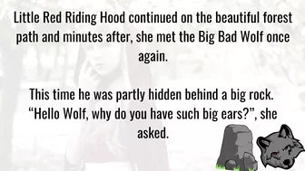 Funny Joke - Little Red Riding Hood spotted the Big Bad Wolf hiding behind a tree in the woods... ????