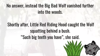 Funny Joke - Little Red Riding Hood spotted the Big Bad Wolf hiding behind a tree in the woods... ????