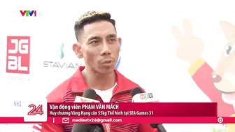 Lực sĩ Phạm Văn Mách giành HCV SEA Games ở tuổi 46 | VTV24