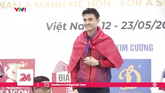 Lực sĩ Phạm Văn Mách giành HCV SEA Games ở tuổi 46 | VTV24