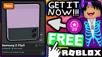 FREE ACCESSORY! HOW TO GET Z Flip3! (ROBLOX Samsung Superstar Galaxy Event)