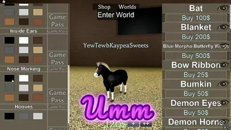 KaypeaSweets' Pony Paradise in Roblox!