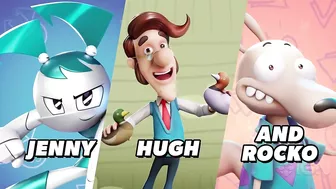 Nickelodeon All-Star Brawl - Official Jenny, Hugh Neutron & Rocko Reveal Trailer