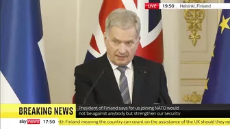 Finnish President tells Russia 'You caused this' as he signs security pact with UK