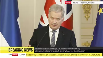 Finnish President tells Russia 'You caused this' as he signs security pact with UK