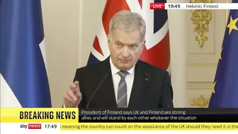 Finnish President tells Russia 'You caused this' as he signs security pact with UK