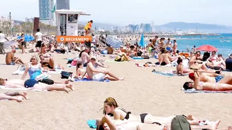 Barcelona beach walk / beach Sant Sebastia ????????????️Spain best beaches