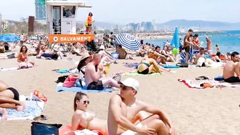 Barcelona beach walk / beach Sant Sebastia ????????????️Spain best beaches