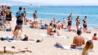 Barcelona beach walk / beach Sant Sebastia ????????????️Spain best beaches