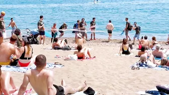 Barcelona beach walk / beach Sant Sebastia ????????????️Spain best beaches