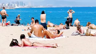 Barcelona beach walk 2022/ beach Sant Sebastia ????????????Spain best beaches