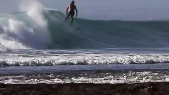 Down the line, Impossibles Beach, May 15th, 2022. Bali surfing