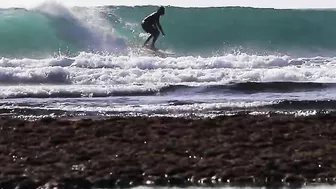 Down the line, Impossibles Beach, May 15th, 2022. Bali surfing