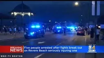 5 arrested after fights break out on Revere Beach