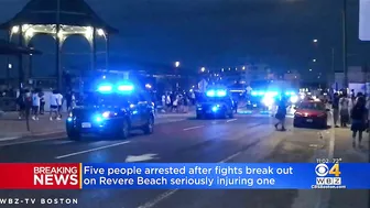 5 arrested after fights break out on Revere Beach