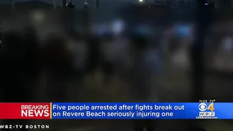 5 arrested after fights break out on Revere Beach