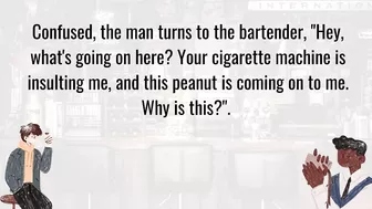 Funny Joke - A man is confused by a very strange bar... ????