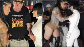 Blac Chyna GETS PUSHED By HOT MODEL During Her Celebrity Boxing Match FACE OFF