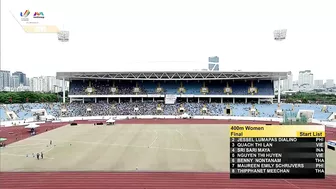 Vietnam’s Nguyễn Thị Huyền wins her 4th straight Women’s 400m SEA Games Gold | Athletics